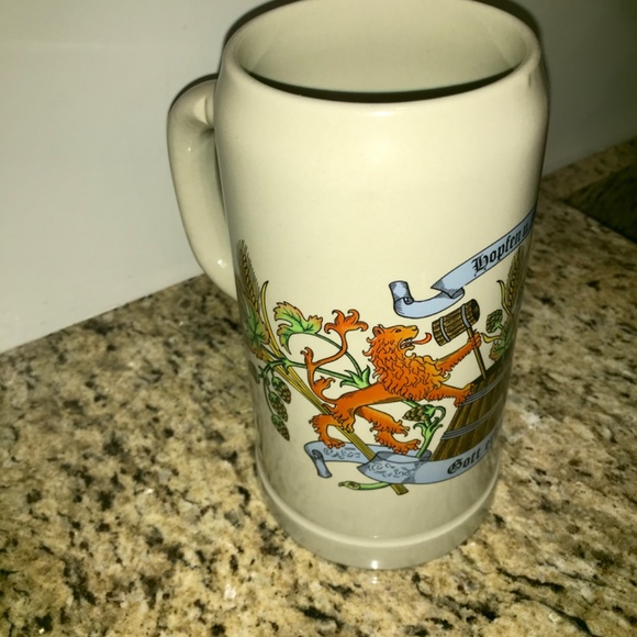 Vintage West German Gurz large stoneware beer liter 🍺 Stein - Picture 10 of 15